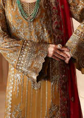 Evayna By Gulaal Embroidered Chiffon 3 Piece Unstitched Suit GL25EEC D-08 DINARA